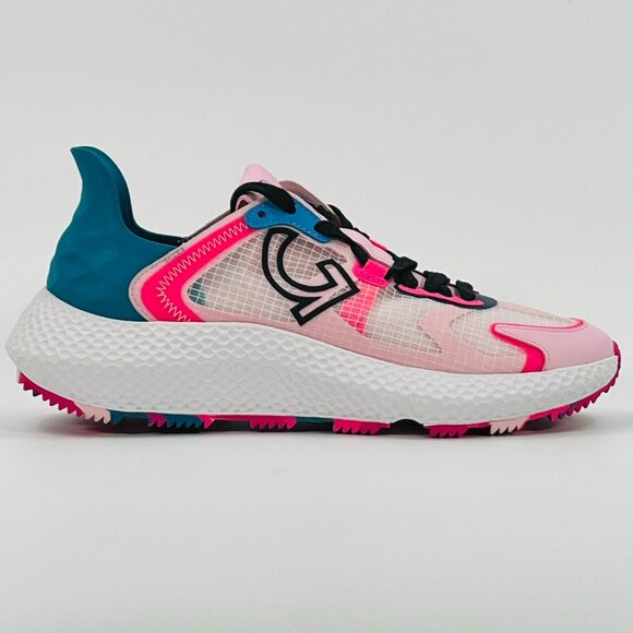 G/Fore Ladies MG4X2 Ripstop Golf Cross Trainer White Pink GLF000082-PTRL size 8 - Picture 1 of 8